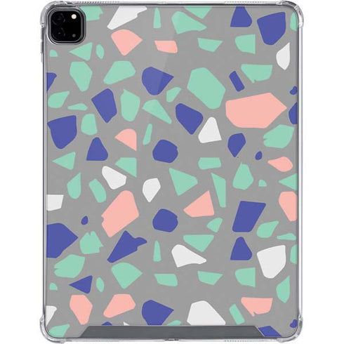 Cement Terrazzo iPad Pro 12.9in (2020) Clear Case